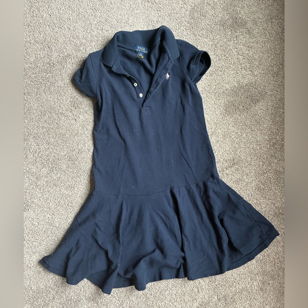 Polo by Ralph Lauren Navy Dress M (8-10)